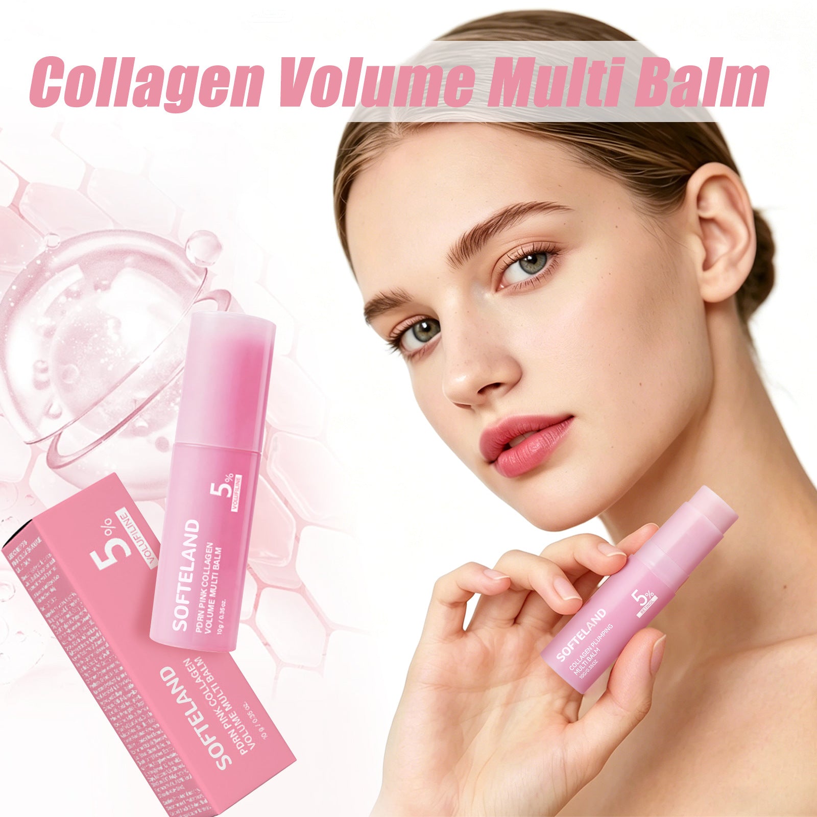 SOFTLAND Pink Collagen Volume Multi Balm